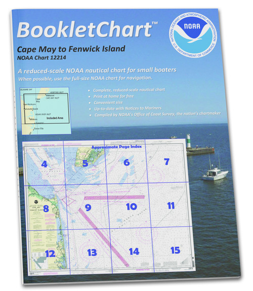 NOAA BookletChart 12214: Cape May to Fenwick Island