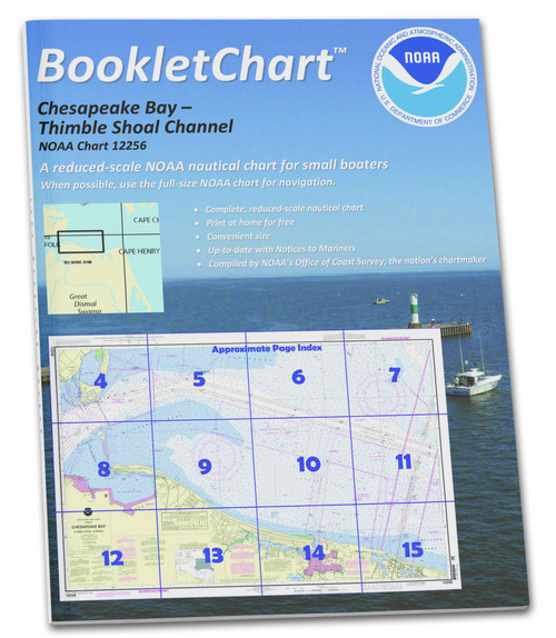 NOAA Booklet Chart 12256: Chesapeake Bay Thimble Shoal Channel