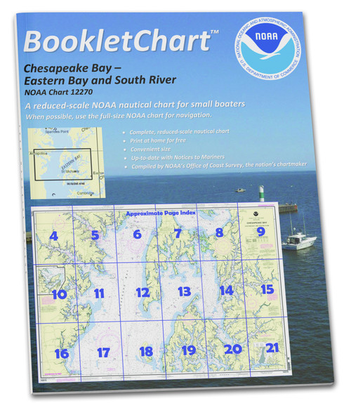 NOAA BookletChart 12270: Chesapeake Bay Eastern Bay and South River; Selby Bay