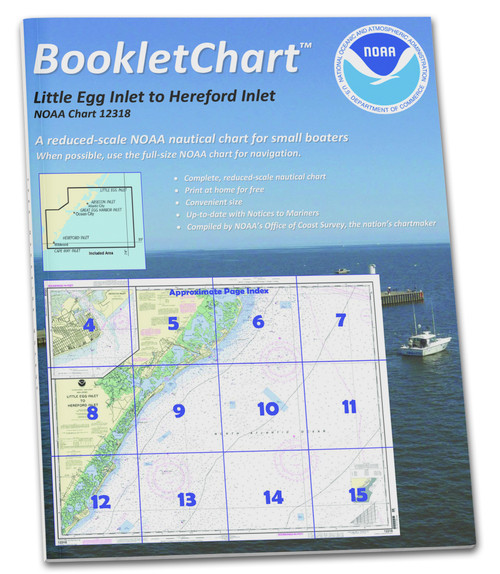 NOAA BookletChart 12318: Little Egg Inlet to Hereford Inlet;Absecon Inlet