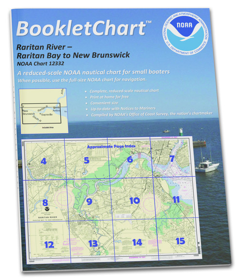 NOAA BookletChart 12332: Raritan River Raritan Bay to New Brunswick