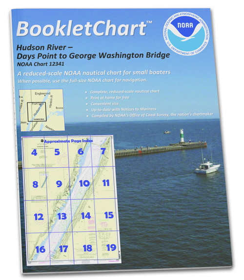 NOAA BookletChart 12341: Hudson River Days Point to George Washington Bridge