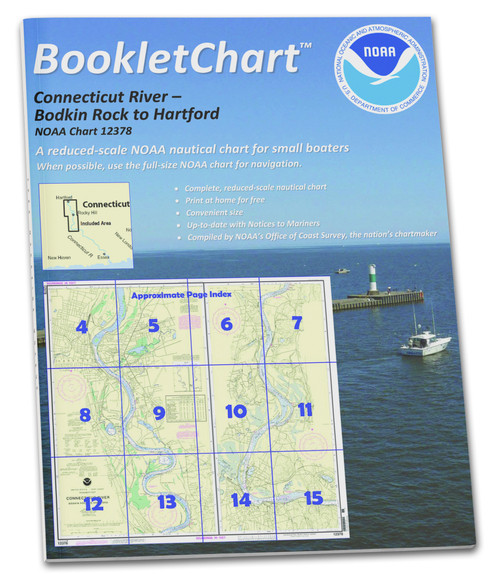 NOAA Booklet Chart 12378: Connecticut River Bodkin Rock to Hartford