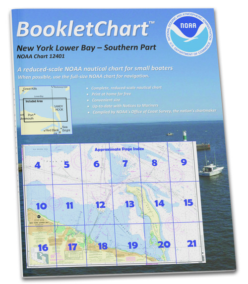 NOAA BookletChart 12401: New York Lower Bay Southern Part