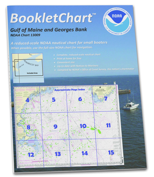 NOAA BookletChart 13009: Gulf of Maine and Georges Bank