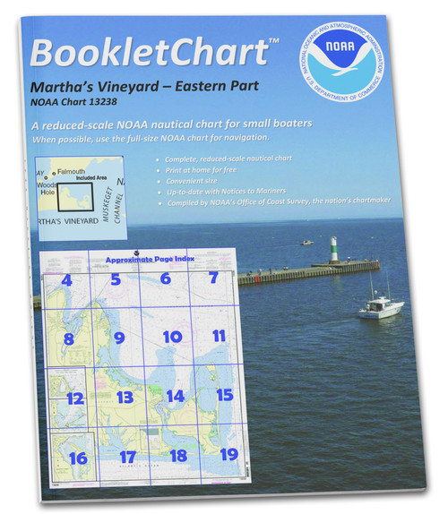 NOAA BookletChart 13238: Martha's Vineyard Eastern Part;Oak Bluffs Harbor;Vineyard Haven Harbor.