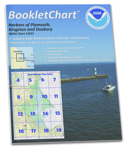 NOAA BookletChart 13253: Harbors of Plymouth: Kingston and Duxbury; Green Harbor
