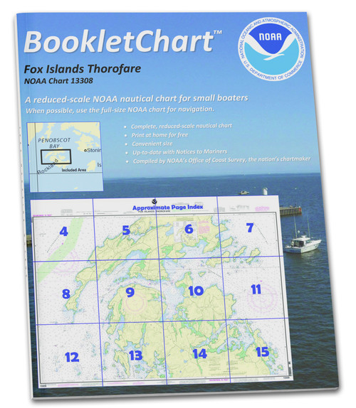 NOAA BookletChart 13308: Fox Islands Thorofare
