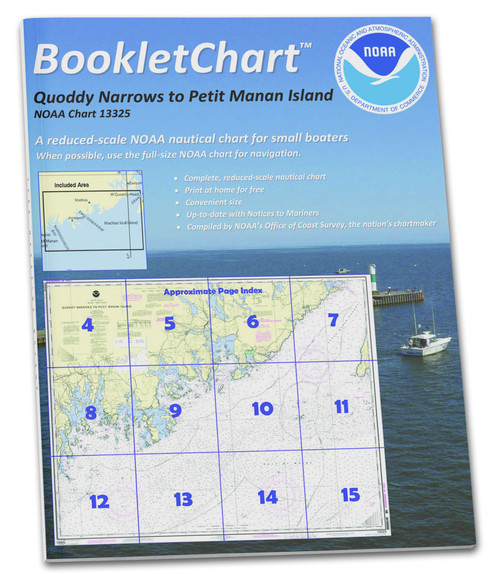 NOAA BookletChart 13325: Quoddy Narrows to Petit Manan lsland