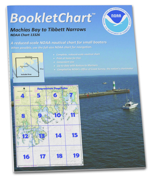 NOAA BookletChart 13326: Machias Bay to Tibbett Narrows