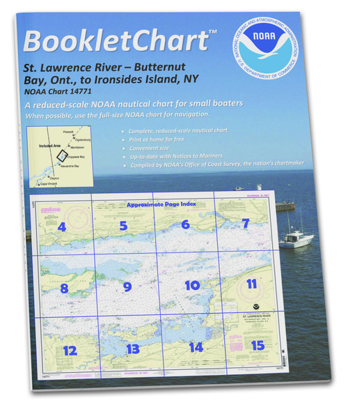 NOAA BookletChart 14771: Butternut Bay: ONT.: to Ironsides l.: N.Y.