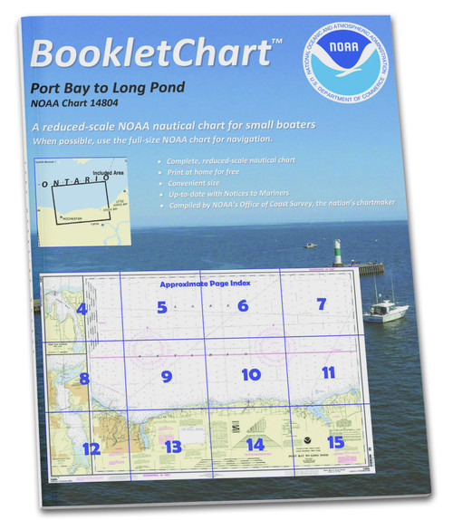 HISTORICAL NOAA Booklet Chart 14804: Port Bay to Long Pond;Port Bay Harbor;Irondequoit Bay