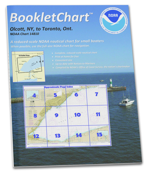 NOAA Booklet Chart 14810: Olcott Harbor to Toronto; Olcott and Wilson Harbors