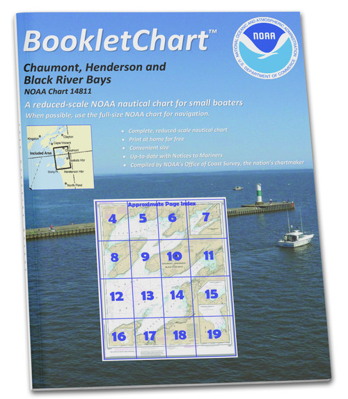HISTORICAL NOAA BookletChart 14811: Chaumont: Henderson and Black River Bays;Sackets Harbor;Henderson Harb.