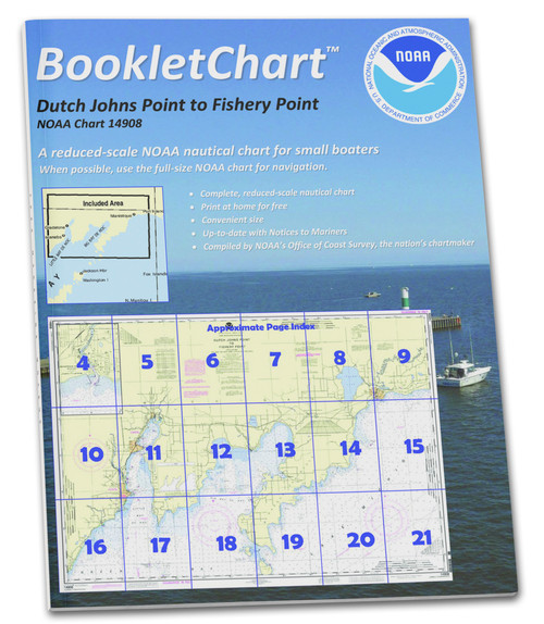 HISTORICAL NOAA Booklet Chart 14908: Dutch Johns Point to Fishery Point: Including Big Bay de Noc, etc.