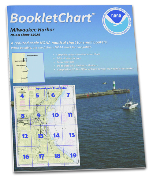 HISTORICAL NOAA Booklet Chart 14924: Milwaukee Harbor