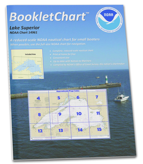NOAA BookletChart 14961: Lake Superior (Mercator Projection)