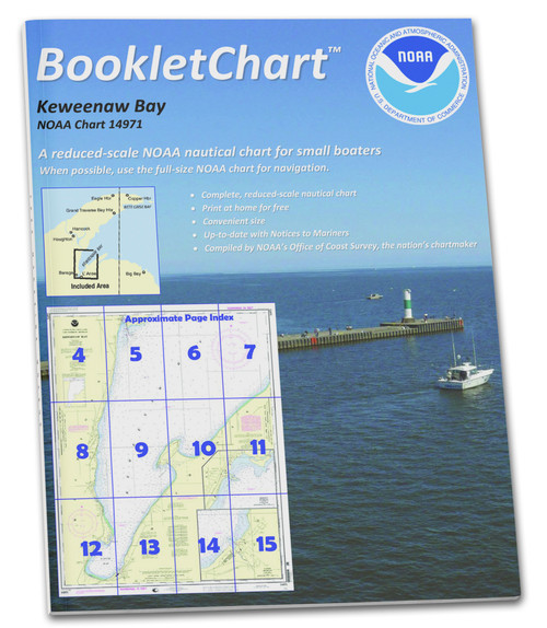 HISTORICAL NOAA BookletChart 14971: Keweenaw Bay;L'Anse and Baraga Harbors