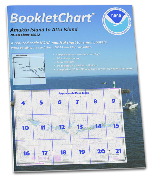 NOAA Booklet Chart 16012: Aleutian Islands Amukta Island to Attu Island