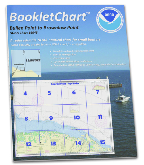 HISTORICAL NOAA Booklet Chart 16045: Bullen Pt. to Brownlow Pt.