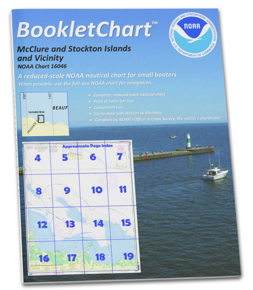 HISTORICAL NOAA Booklet Chart 16046: Mcclure and Stockton Islands and Vicinity