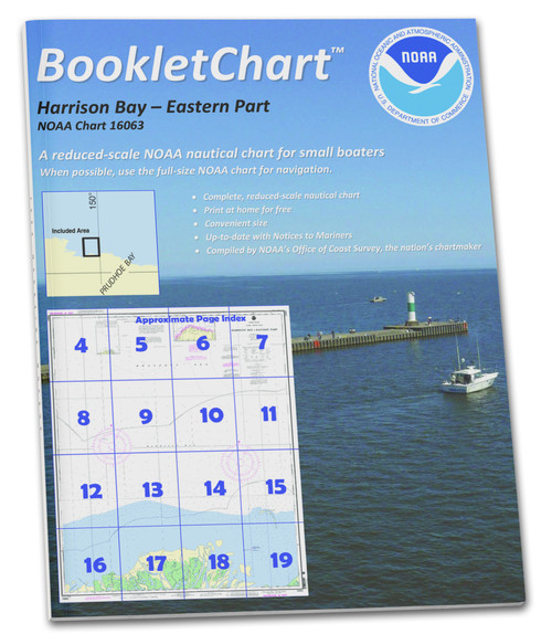 HISTORICAL NOAA Booklet Chart 16063: Harrison Bay-Eastern Part
