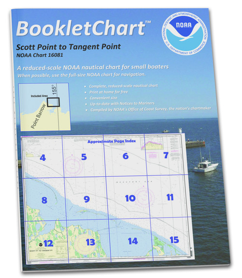 HISTORICAL NOAA Booklet Chart 16081: Scott Pt. to Tangent Pt.