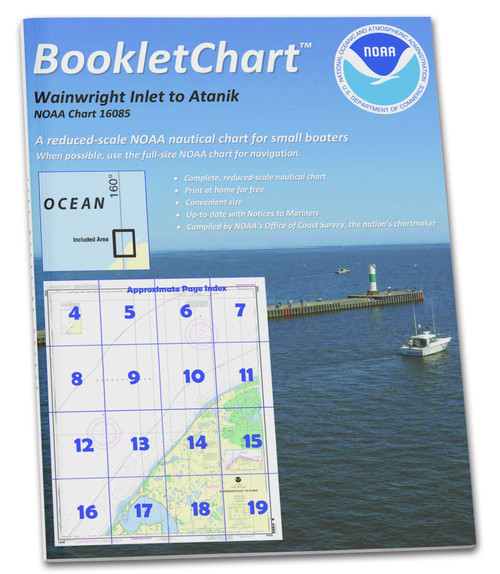 HISTORICAL NOAA Booklet Chart 16085: Wainwright Inlet to Atainik