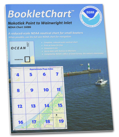 HISTORICAL NOAA Booklet Chart 16086: Nakotlek Pt. to Wainwright