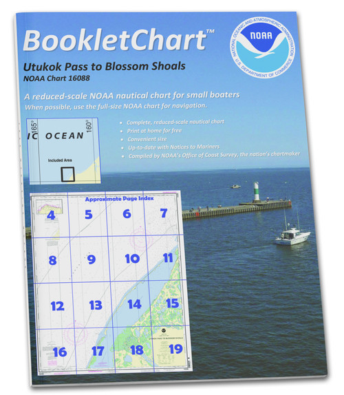 HISTORICAL NOAA Booklet Chart 16088: Utukok Pass to Blossom Shoals