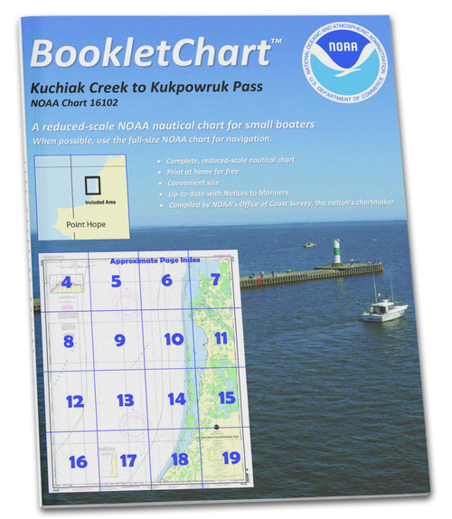 HISTORICAL NOAA Booklet Chart 16102: Kuchiak River to Kukpowruk Pass