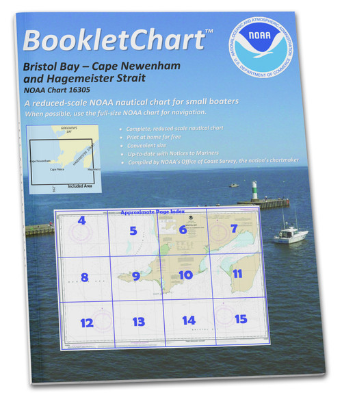 HISTORICAL NOAA Booklet Chart 16305: Bristol Bay-Cape Newenham and Hagemeister Strait
