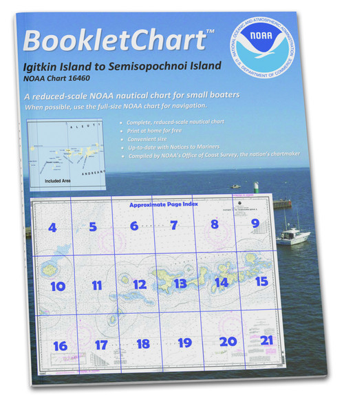 NOAA BookletChart 16460: Igitkin ls. to Semisopochnoi Island