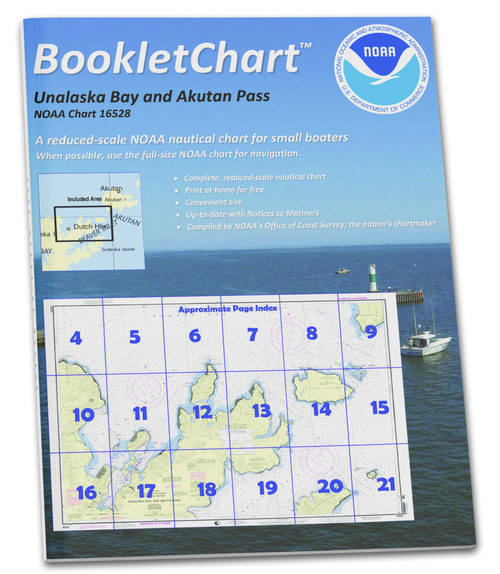 NOAA BookletChart 16528: Unalaska Bay and Akutan Pass
