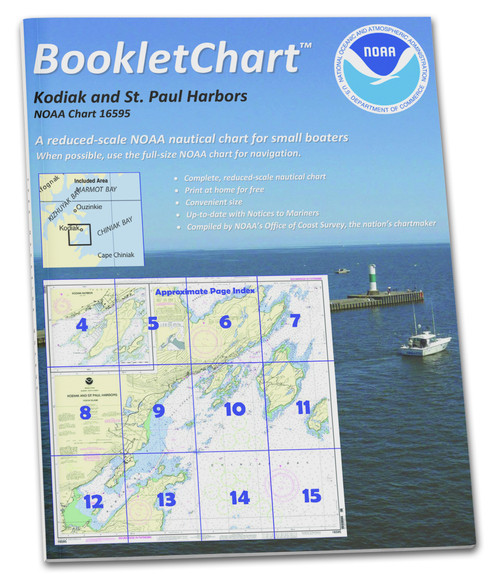 NOAA BookletChart 16595: Kodiak and St. Paul Harbors;Kodiak Harbor