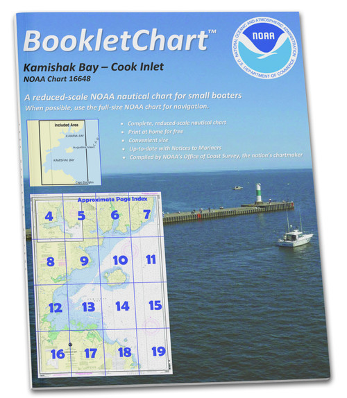 HISTORICAL NOAA BookletChart 16648: Kamishak Bay;lliamna Bay