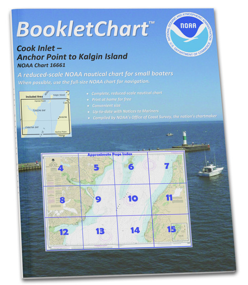 NOAA BookletChart 16661: Cook Inlet-Anchor Point to Kalgin Island;Ninilchik Harbor