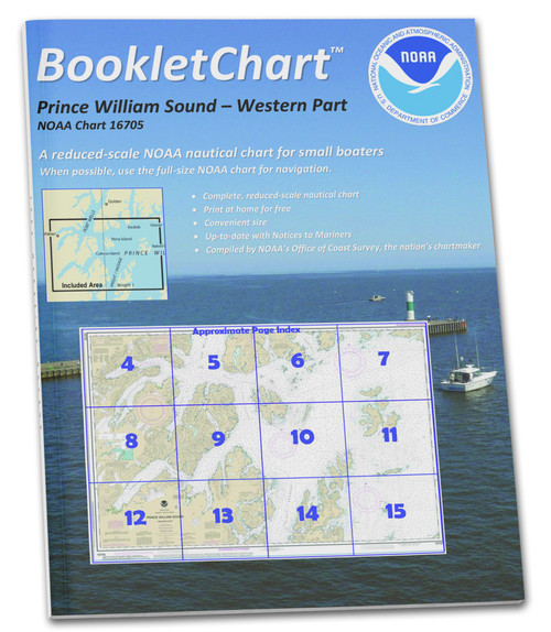 NOAA BookletChart 16705: Prince William Sound-Western Part