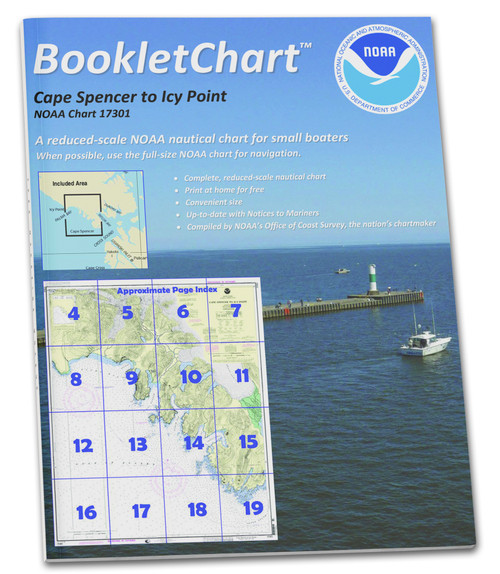 HISTORICAL NOAA BookletChart 17301: Cape Spencer to ICY Point
