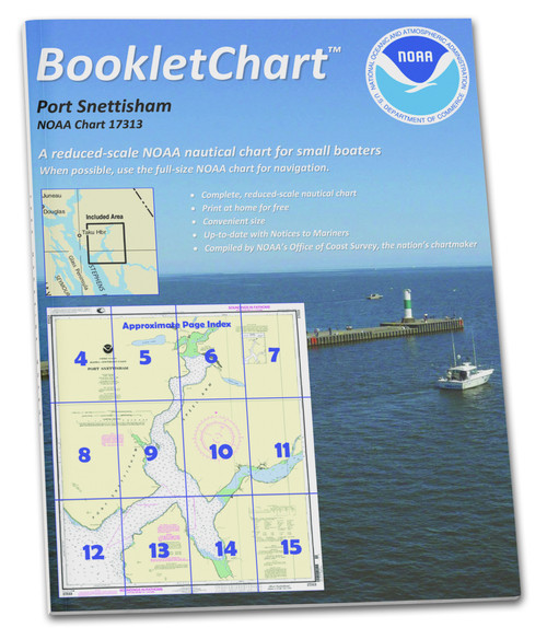 HISTORICAL NOAA BookletChart 17313: Port Snettisham