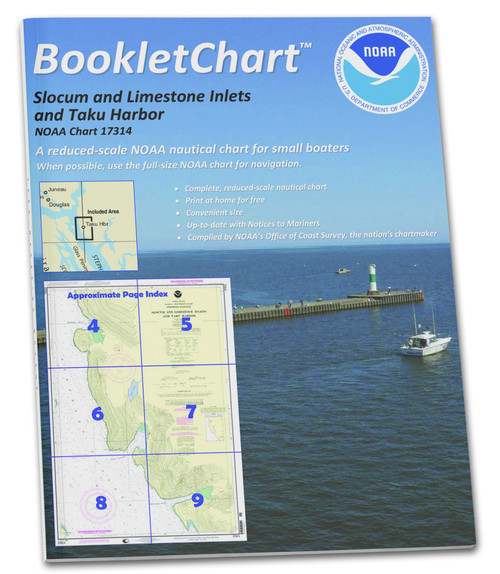 HISTORICAL NOAA BookletChart 17314: Slocum and Limestone Inlets and Taku Harbor