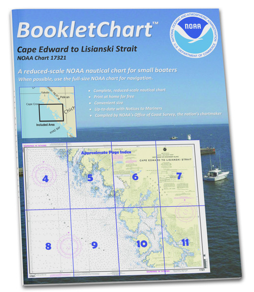 HISTORICAL NOAA BookletChart 17321: Cape Edward to Lisianski Strait: Chichagof Island