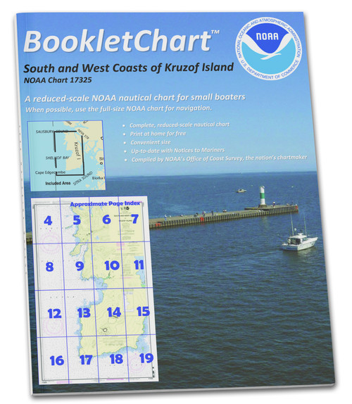 HISTORICAL NOAA BookletChart 17325: South and West Coasts of Kruzof Island