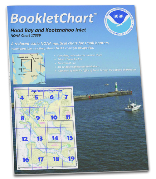 HISTORICAL NOAA BookletChart 17339: Hood Bay and Kootznahoo Inlet