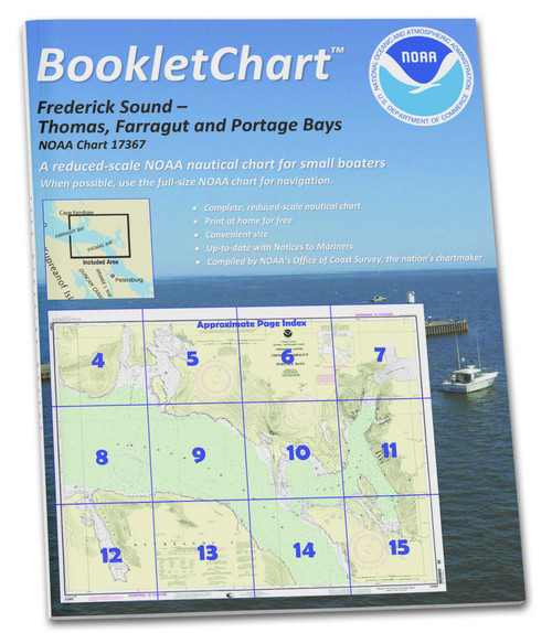 HISTORICAL NOAA BookletChart 17367: Thomas: Farragut: and Portage Bays: Frederick Sound