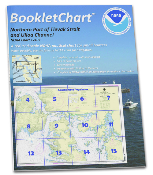 HISTORICAL NOAA BookletChart 17407: Northern Part of Tlevak Strait and Uloa Channel
