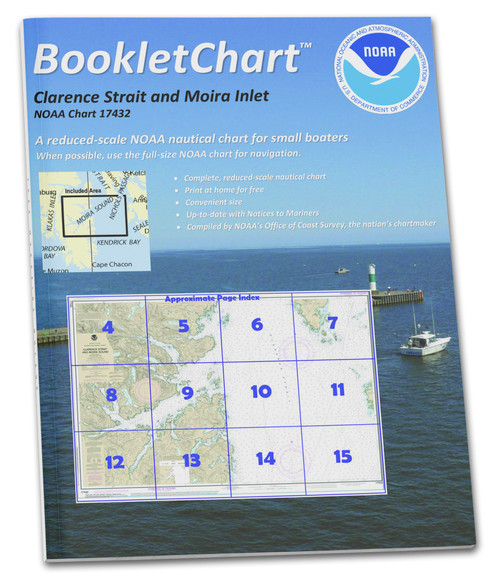 HISTORICAL NOAA BookletChart 17432: Clarence Strait and Moira Sound