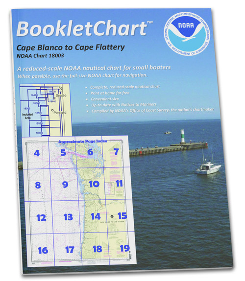 NOAA BookletChart 18003: Cape Blanco to Cape Flattery