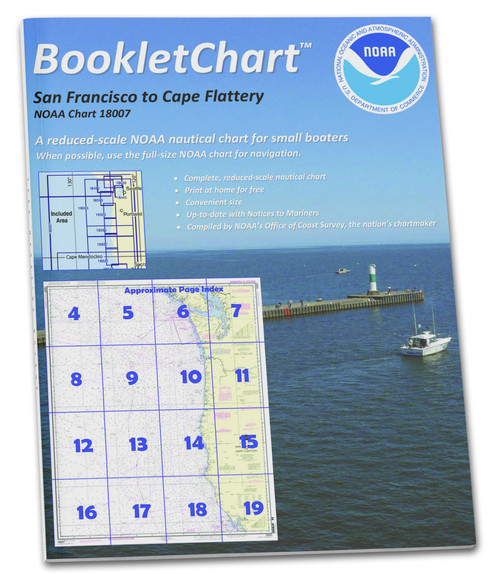 NOAA BookletChart 18007: San Francisco to Cape Flattery