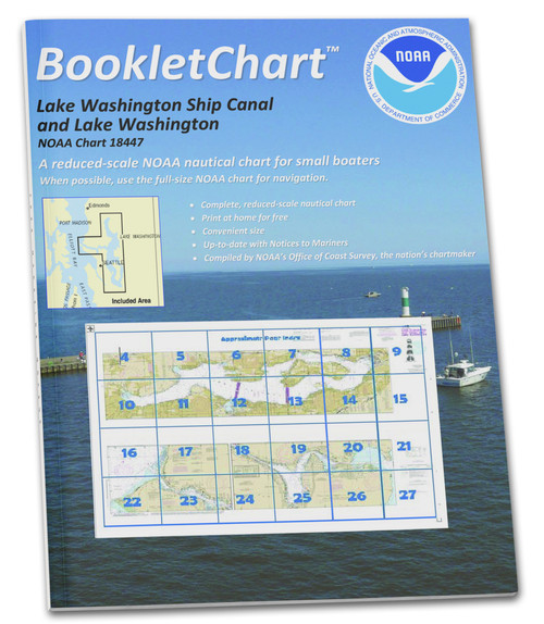 NOAA BookletChart 18447: Lake Washington Ship Canal and Lake Washington